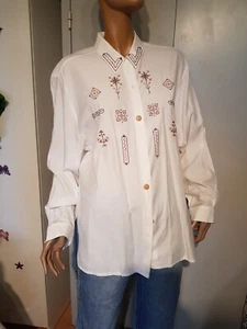 Bestickte Bluse Folklore - Bild 1 von 10
