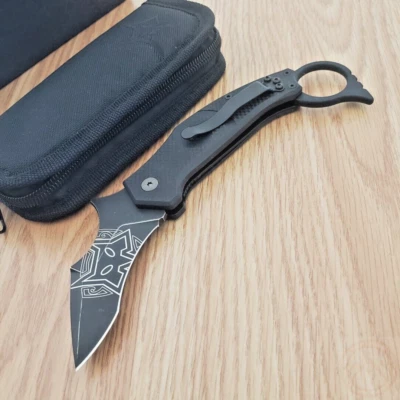 Cuchillo Plegable Fox MOA Whongi 2.75" Bohler N690 Acero Hoja Karambit Mango G10 Foto 1 de 4