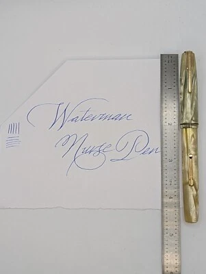 Pluma Estilográfica Waterman Enfermera Oro 14k Plumín Restaurada * Foto 1 de 4