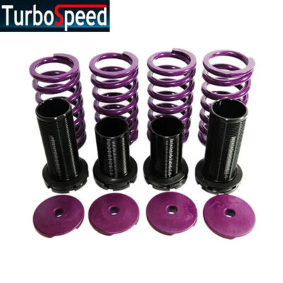 Kit de resortes helicoidales reductores EMUSA púrpura/negro para 88-00 HONDA CIVIC CRX Foto 1 de 4