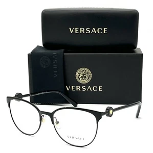 VERSACE VE1271 1009 Black / Demo Lens 54mm Eyeglasses - Picture 1 of 4