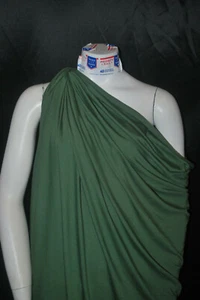 Bamboo Cotton Lycra Jersey Knit Fabric Eco-Friendly 4ways spandex - Jade - Picture 1 of 9