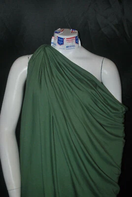 Tejido tejido de punto de lycra de algodón de bambú ecológico 4 vías spandex - jade Foto 1 de 4