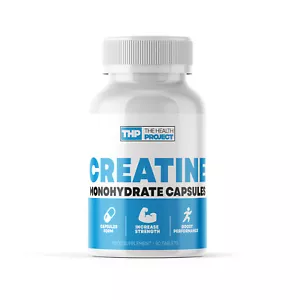 The Health Project | Creatine | Muscle and Strength Building | 90 Tabs - Picture 1 of 5