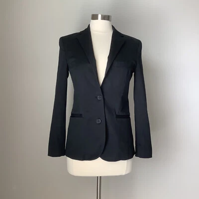 J. Crew Women Blazer Sz 0 Black Work Office Career Blazer Business Casual - Image 1 of 4