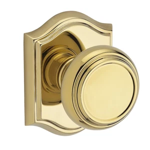Baldwin PVTRATAR003 Reserve Privacy Traditional Arch Rose in Lifetime Brass - Picture 1 of 6