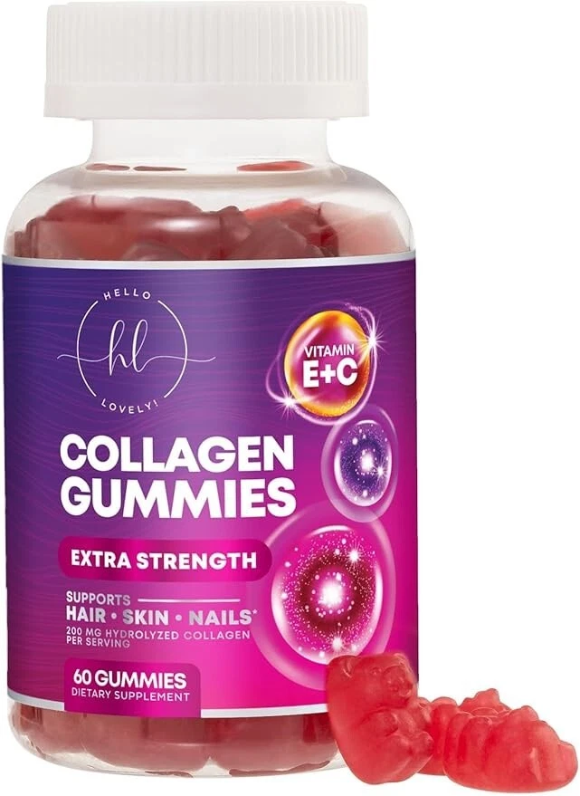 Collagen Gummies for Women - Extra Strength Collagen Peptides Gummy with Vitamin - Image 1 of 4