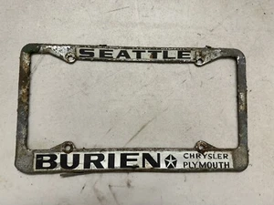 Burien Chrysler Plymouth Oldtimer Händler Metall Kennzeichenrahmen Washington WA - Bild 1 von 6