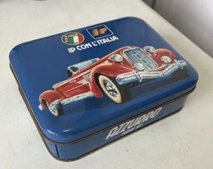 CARTE da GIOCO IP CON L'ITALIA Doppio Mazzo Scatola Latta gadget pubblicitario - Picture 1 of 3