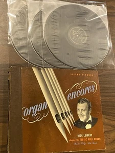 Organ Encores – Dick Leibert RCA Victor P 402–406, 3x 78 RPM, 10", Shellac 1940s - Imagen 1 de 14