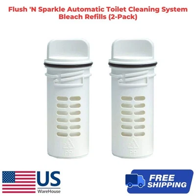 Flush 'N Sparkle Automatic Toilet Cleaning System Bleach Refills (2-Pack) - Image 1 of 4
