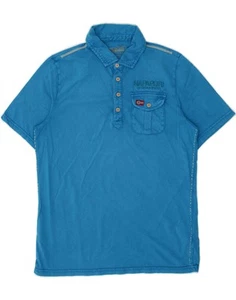 NAPAPIJRI Polo uomo grafica blu medio cotone BW03 - Foto 1 di 4