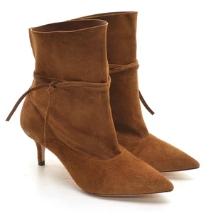 Ladies Marion Parke Etta $695 Pointed Booties 36.5 / 6.5 Cocoa Shoes New in Box - Picture 1 of 8