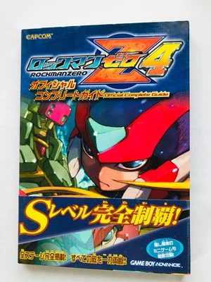 Rock Mega Man Zero 4 Official Complete Guide Strategy Book 1st Ed w/Obi Postcard - Image 1 of 4