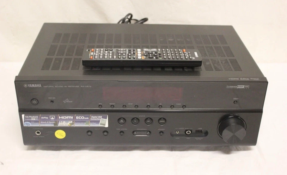 Yamaha RX-V571 7.1 Ch HDMI Home Theater Surround Sound Receiver Stereo System - Image 1 of 1