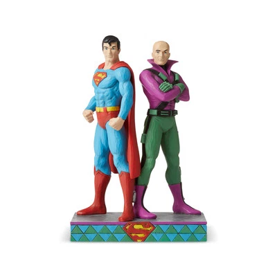 Enesco DC 漫画 Jim Shore 正义联盟超人和 Lex Luthor 雕像 — 第 1/4 张图片