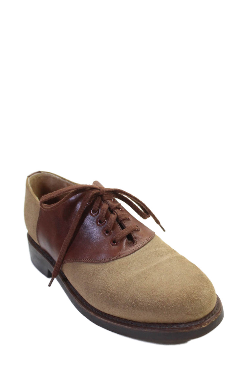 靴 POLO RALPH LAUREN 2-TONE LEATHER SHOES Polo Ralph Lauren Heritage Court Ii Tiger Leather Sneaker