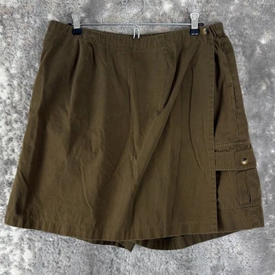 Pantalones Cortos Carga Orvis Talla 14 Marrón Informal Tirar Cintura Elástica Algodón Foto 1 de 4