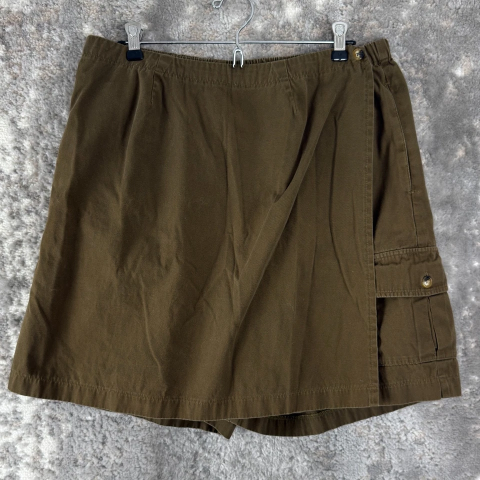 Pantalones Cortos Carga Orvis Talla 14 Marrón Informal Tirar Cintura Elástica Algodón Foto 1 de 4