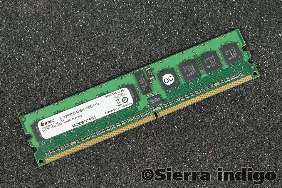 SL72P8M64M8M-A05AYU Stec 512MB PC2-3200R Server Memory RAM - Image 1 of 1