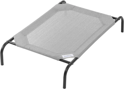 Coolaroo Elevated Pet Bed With Knitted Fabric Medium Gray 436049