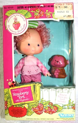 Muñeca Tarta Frambuesa Vintage con Ruibarbo Mascota Caja Original 1982 Nº 43120 Foto 1 de 4