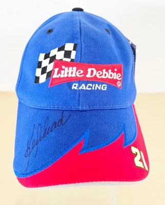 Little Debbie Racing #21 Ken Schrader Autographed Hat Cap Adjustable New w/Tags - Image 1 of 4