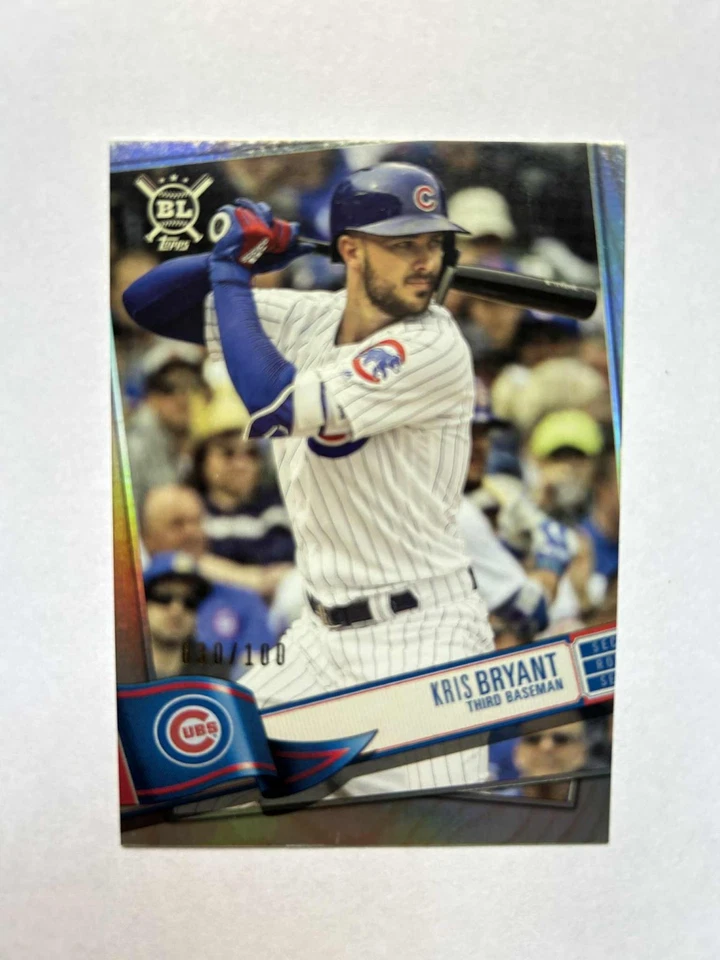 Kris Bryant, Rainbow Foil #160 /100 - 2019 Topps Big League Baseball - Image 1 of 1