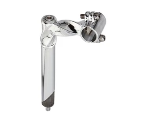 5-1/4" Long Vintage Lowrider Steel All Twisted Stem 21.1mm Chrome Cruiser - Picture 1 of 1