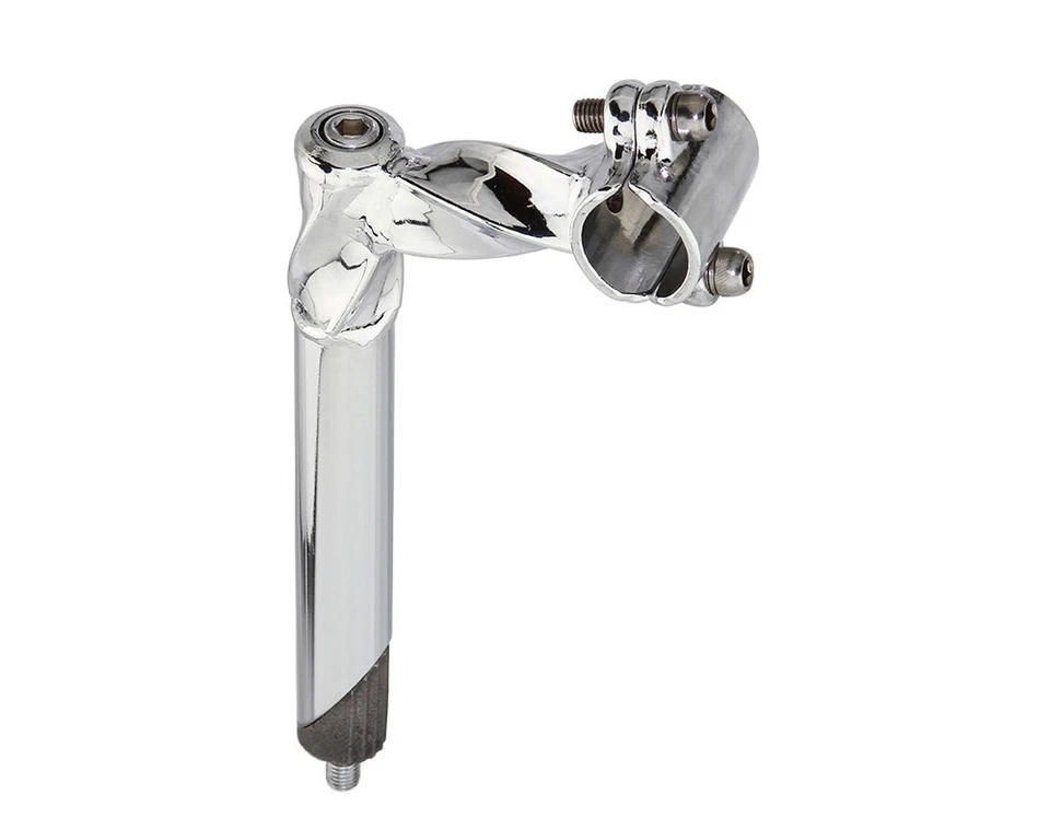 5-1/4" Long Vintage Lowrider Steel All Twisted Stem 21.1mm Chrome Cruiser - Image 1 of 1