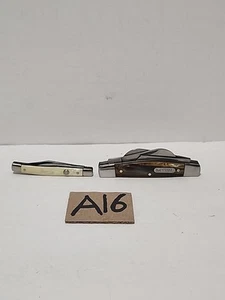 LotOf2 Imperial Pocket Knife (Stainless Imperial Pov USA/Imperial Schrade 15CON) - Picture 1 of 20