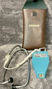 MEDASONICS ULTRASOUND STETHOSCOPE MODEL FP3A WITH LEATHER CARRYING CASE ,WORKS - Picture 1 of 8
