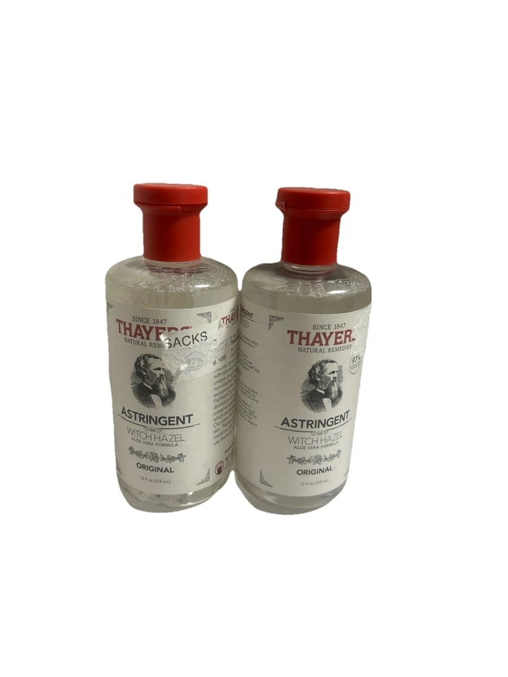 2X THAYERS Original Bruja Hazel Astringente con Aloe Vera, 12 Onzas NUEVO Foto 1 de 1