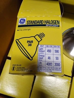 Estuche de 12 reflectores halógenos estándar GE par 38. Nuevo Foto 1 de 4