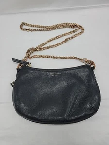 Henry Bendel Black Crossbody Handbag Chain Strap Small 8.5x5.5x1 To 1.5 - Picture 1 of 19