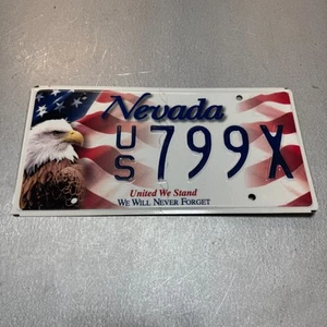 Original 2020 Nevada License Plate United We Stand #799X - Picture 1 of 2