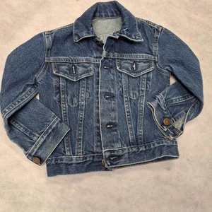 Vintage Bristol Blues Denim Jean Jacket Size 4 Made In USA Kids Unisex - Picture 1 of 12