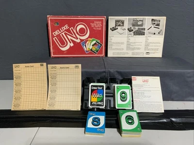Deluxe UNO  Card Game 100% Complete 2 Full Sets 1986 - Image 1 of 4