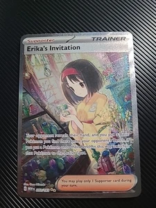Erika's Invitation - 203/165 - Pokemon 151 Ilustración Especial Tarjeta Rara Casi Nueva - Imagen 1 de 2
