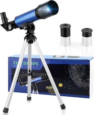 Kids Telescope 50/360 Toy Refractor w/ Tripod, 2 Eyepieces - Image 1 of 4