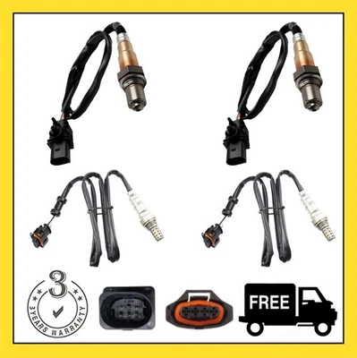 4pcs Up+Down Oxygen O2 Sensors For 2007 2008 PORSCHE BOXSTER CAYMAN 3.4L 2.7L H6 - Image 1 of 4