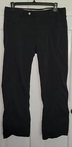 ROYAL ROBBINS black Stretch Nylon Straight Leg Outdoor Activewear Pants 14 - Picture 1 of 7