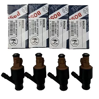 4x Inyectores de combustible 0280150501 aptos para BMW 318i 318ti 318is Z3 l4 Bosch 1994-1999 Foto 1 de 4