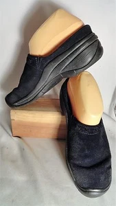 Keen Black Leather, Detail Stitching, Slip On Mules/Shoes, Womens 37.5/7 - Picture 1 of 12