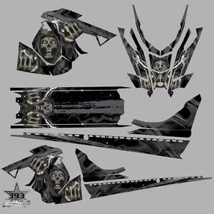2016 - 2018 POLARIS PRO AXYS Wrap Graphics Decal Sticker Kit 155 163 Wrath Skull - Picture 1 of 9