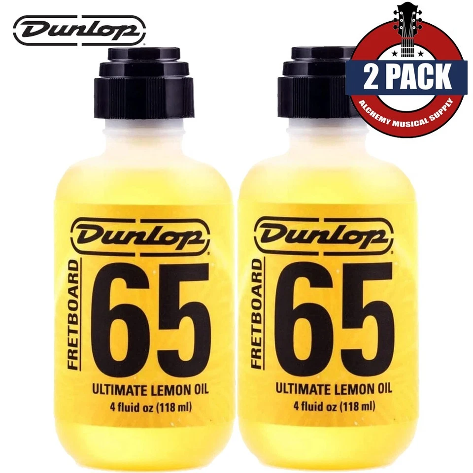 PACK de 2 botellas Dunlop 6554 diapasón 65 Ultimate aceite de limón 4 oz Foto 1 de 1