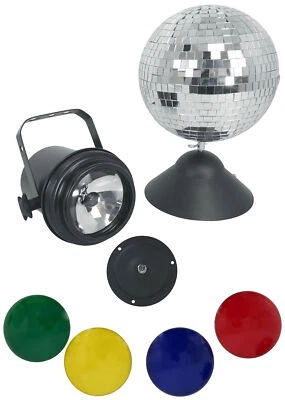 American DJ MB 8 COMBO 8" Mirror Ball + M-DCBASE Motor+ PL-1000, Pinspot W/ Lamp - Image 1 of 4