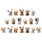 18Pcs Mini Dog Figurines for Kids & Toddlers - Lovely Puppy Craft Decor Set