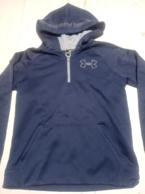 Sudadera con capucha Under Armor Youth Coldgear Quarter Zip azul X-Storm. Foto 1 de 4