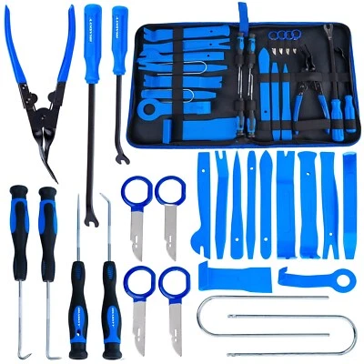 HASKYY® 24 Juego de cuñas de moldura palanca de montaje cuña de plástico REVESTIMIENTO DE PUERTA herramienta